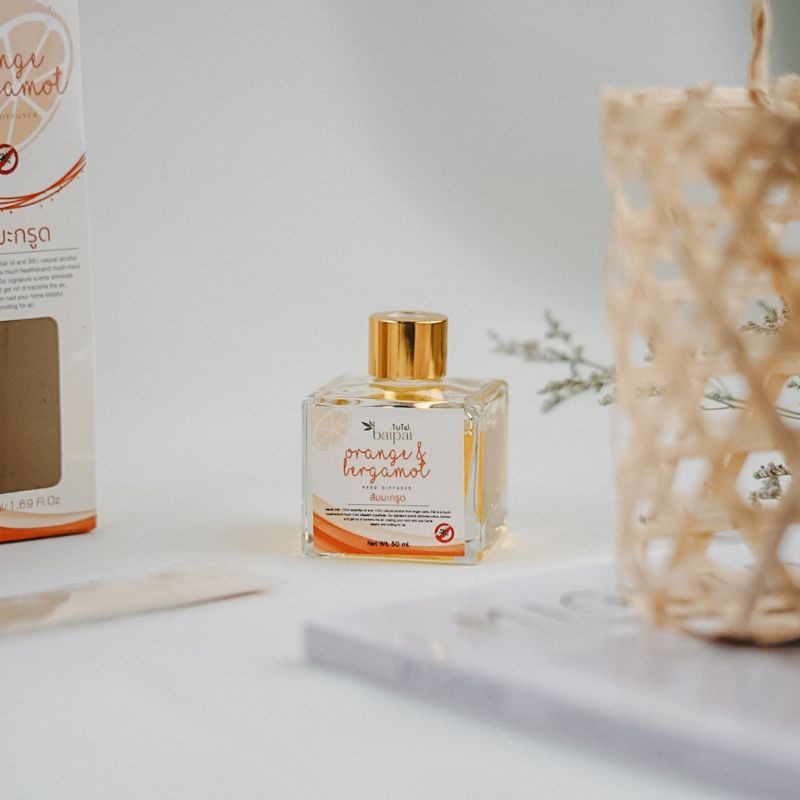 Baipai ก้านไม้หอม อโรมา กลิ่นส้มมะกรูด Reed Diffusion Kaffir Lime 🧡