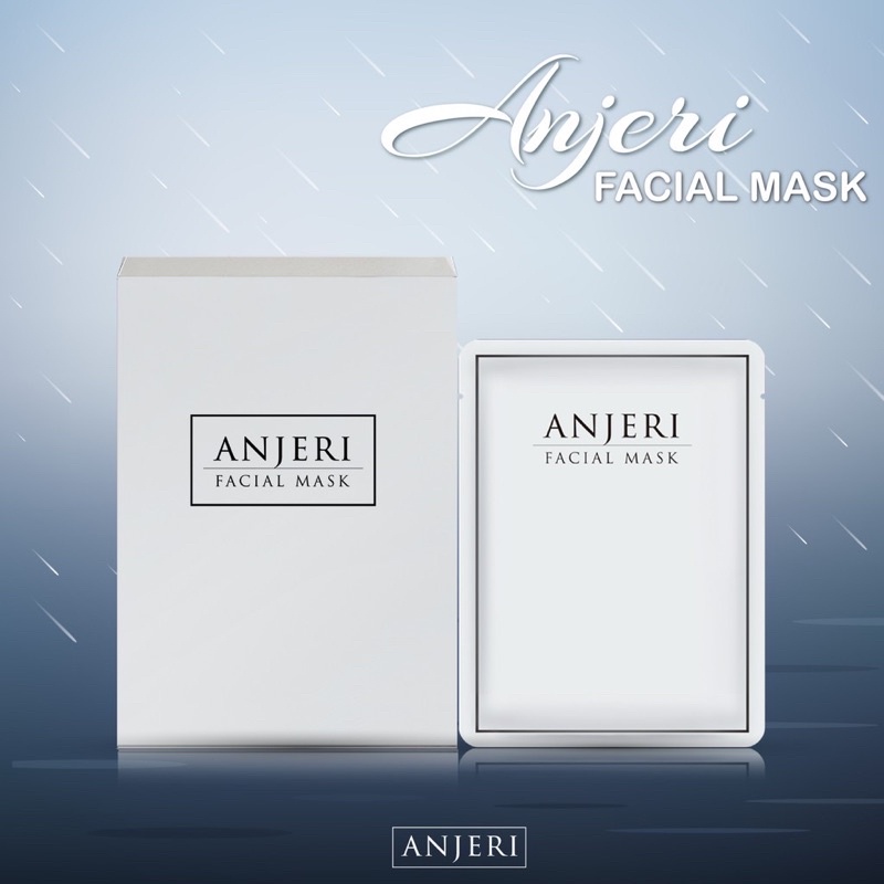 (10แผ่น/กล่อง) Anjeri Facial Mask แผ่นมาส์กหน้า
