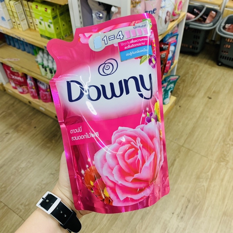 Downy Fabric Softener น้ำยาปรับผ้านุ่ม ดาวน์นี่ สูตรสวนดอกไม้ผลิ 540 ml สูตรตากผ้าในที่ร่ม 510 ml