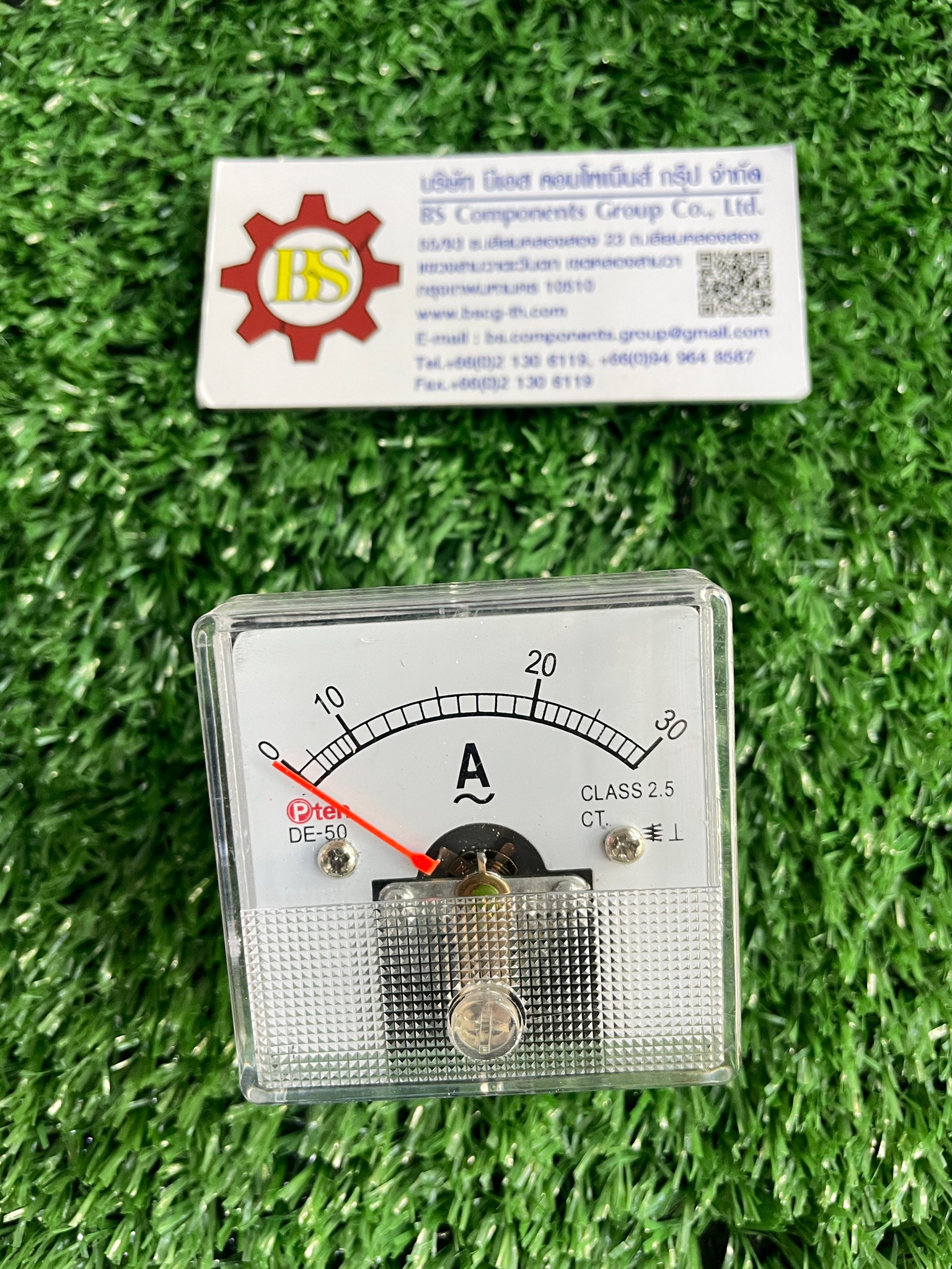 Pten : Analog Panel Meter DE-50 30A 50x50mm. ต่อตรง