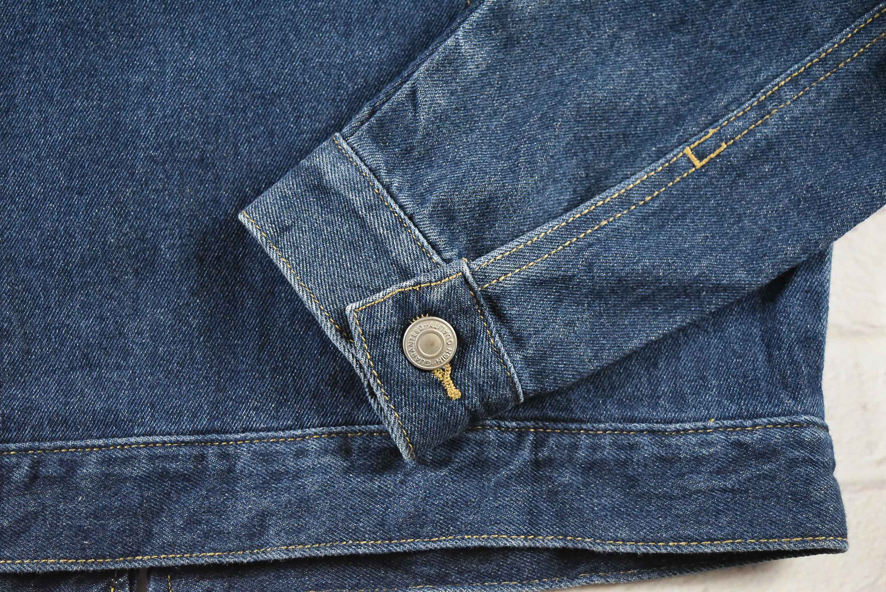 Felissiom อกจริง 38 ไซส์ L เสื้อแจ็คเก็ตยีนส์ แขนยาว ผู้หญิง สีเข้ม ปักลายดอก มีซิปหน้า ผ้านุ่ม คลุมกัดแดด