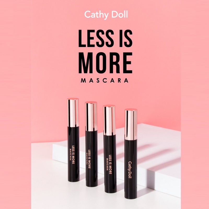 Cathy Doll Less Is More Mascara 8g เคทร่ดอลล์ มาสคาร่าเพิ่มความหนา งอน เด้ง