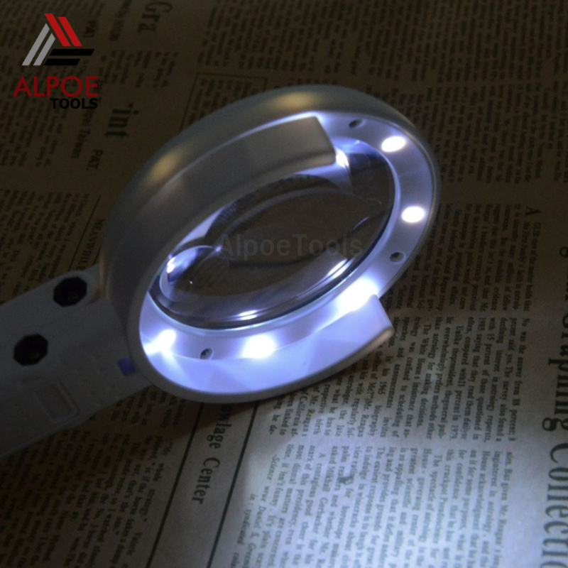 แว่นขยายตั้งโต๊ะ พับได้ มีไฟรอบ ชาร์จได้ รุ่น FS37RC / FS75RC