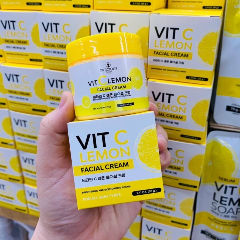 Vit C Lemon Cream / Serum / Soap / Shower Gel / Lotion วิตซี เลมอน 5 อย่าง ครีม เซรั่ม สบู่ เจออาบน้ำ โลชั่น