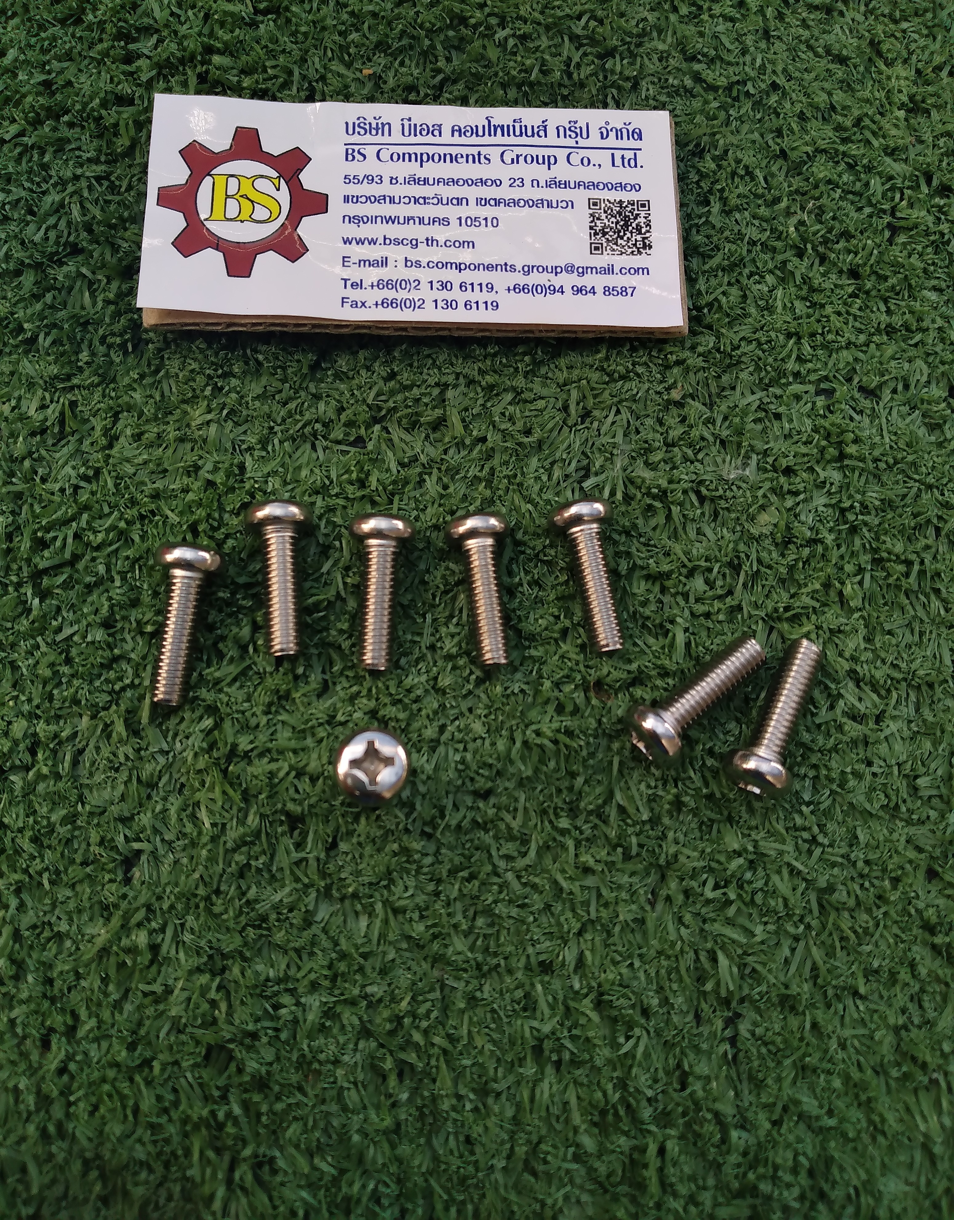 สกรูเกลียวมิลสแตนเลส SUS304 JP M6x20mm