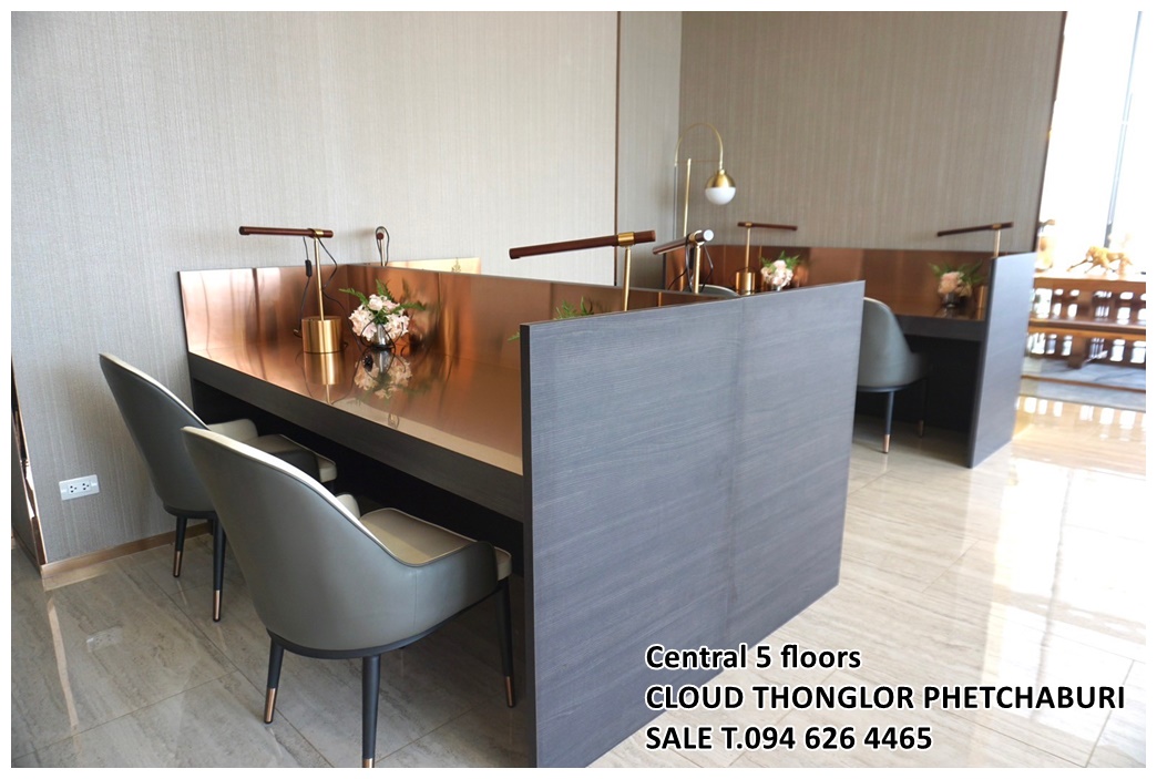 SALE CLOUD THONGLOR PHETCHABURI Cloud ทองหล่อ-เพชรบุรี 2 bed 53.68 ตร.ม. Built-in furniture ชั้น 17