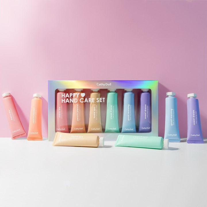 Cathy Doll Happy Hand Care Set ครีมเอสเซนต์บำรุงมือและเล็บ เคที่ดอลล์