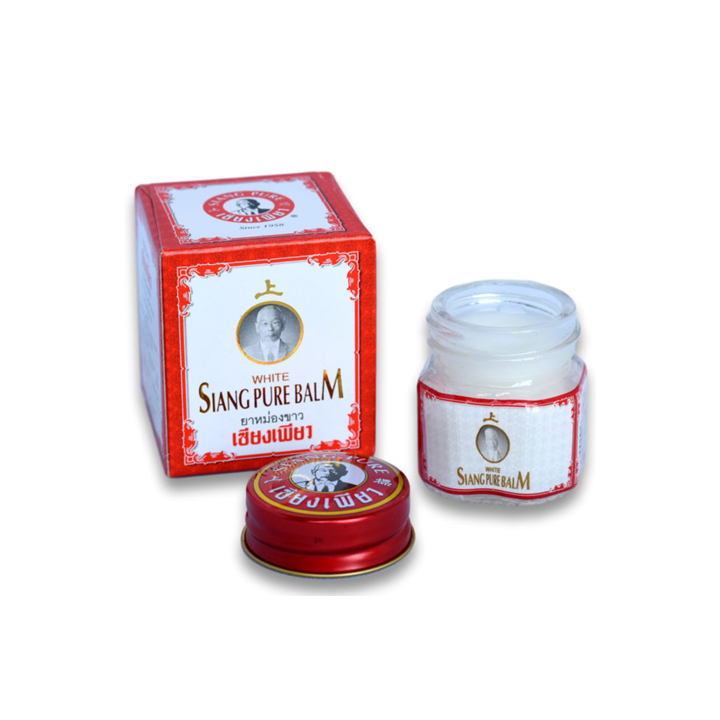 Siang Pure White Balm 12g x 12 ชิ้น ยาหม่องขาว เซียงเพียวอิ๊ว