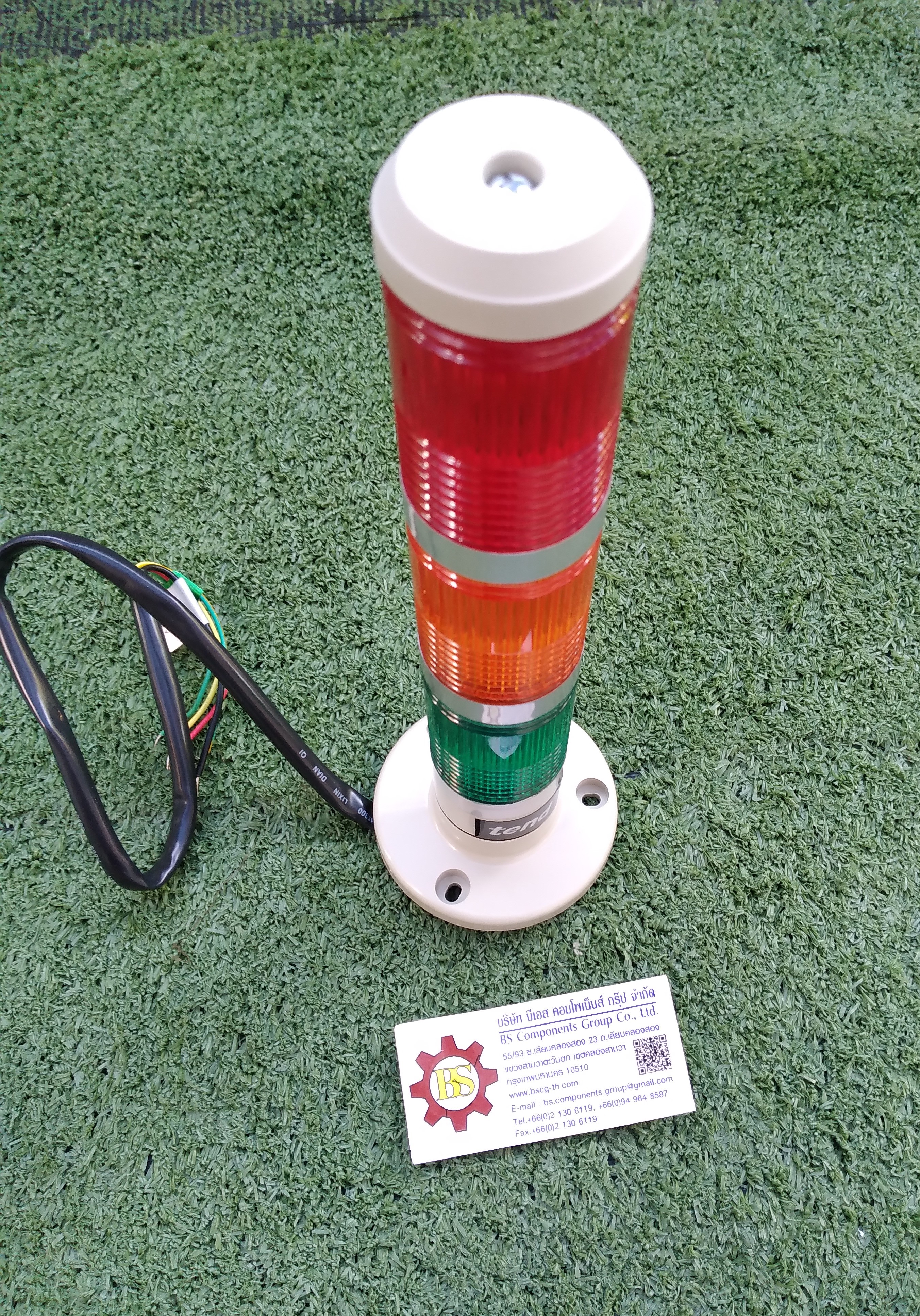 TEND : Tower Light, 40mm. TPWL4-73ROG แบบแป้น, 24V, ชนิดไฟต่อเนื่อง