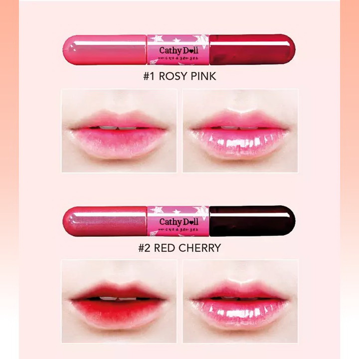 Cathy Doll 2in1 Vit C Tint Gloss 4.5+4g ลิปทินท์ผสมวิตามินซี เคที่ดอลล์