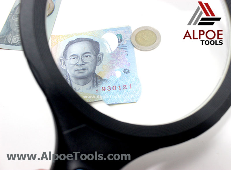 แว่นขยาย ไฟรอบ 10 LED 2 Lens