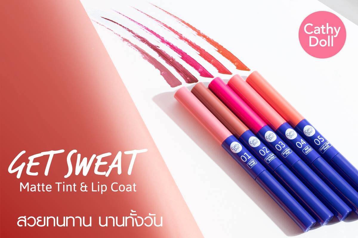 Cathy Doll Get Sweat Matte Tint & Lip Coat 2.4g + 2.5g