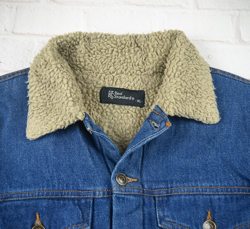 Real Standardแท้ รอบอก 44 เสื้อแจ็คเก็ตยีนส์ ผู้ชาย สียีนส์ เสื้อแขนยาว เนื้อผ้าดี