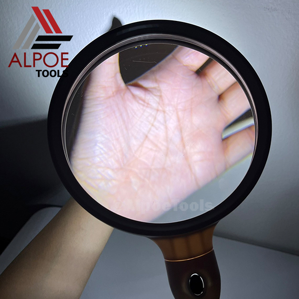 แว่นขยายตั้งโต๊ะ เลนท์หนาพิเศษ กำลังขยาย 8X รุ่น No.7765