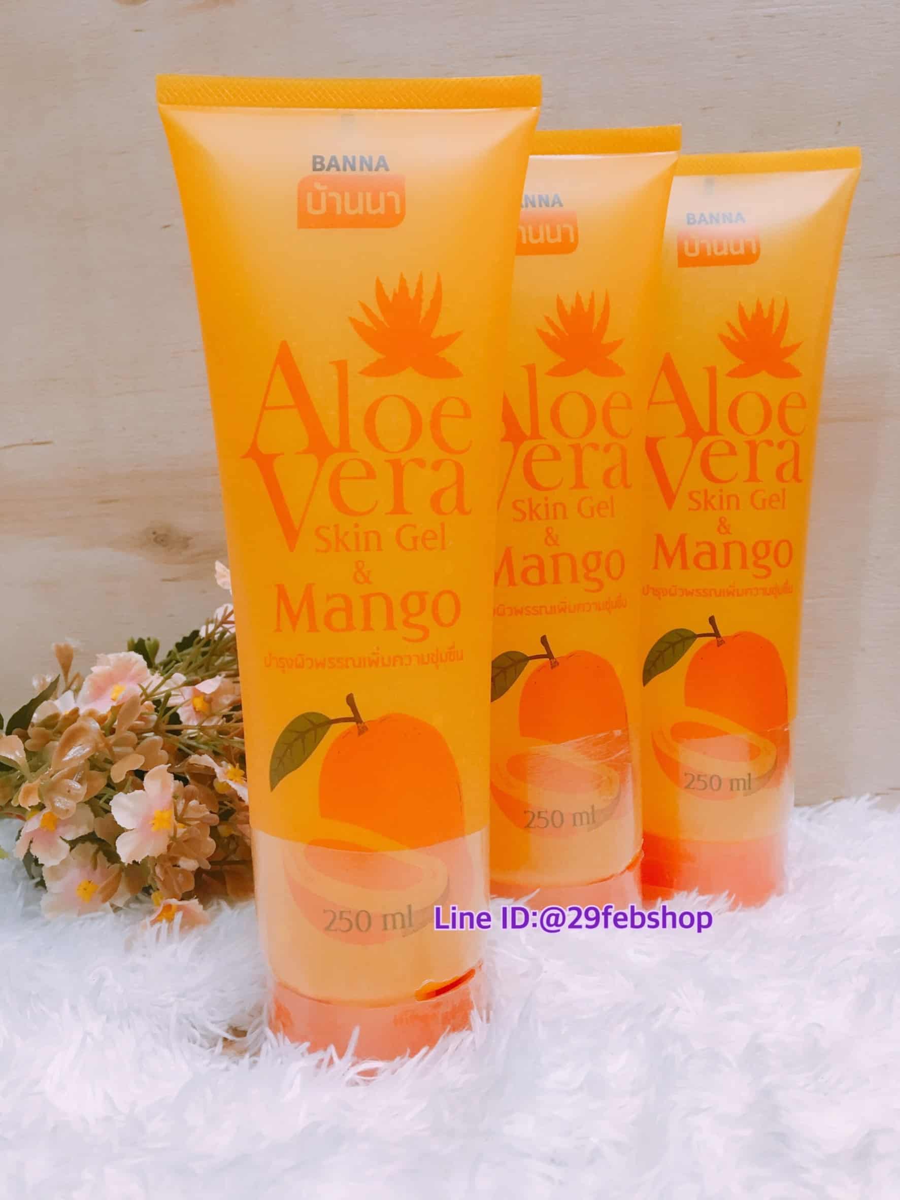 BANNA Aloe Vera Skin Gel & Mango 250ml.