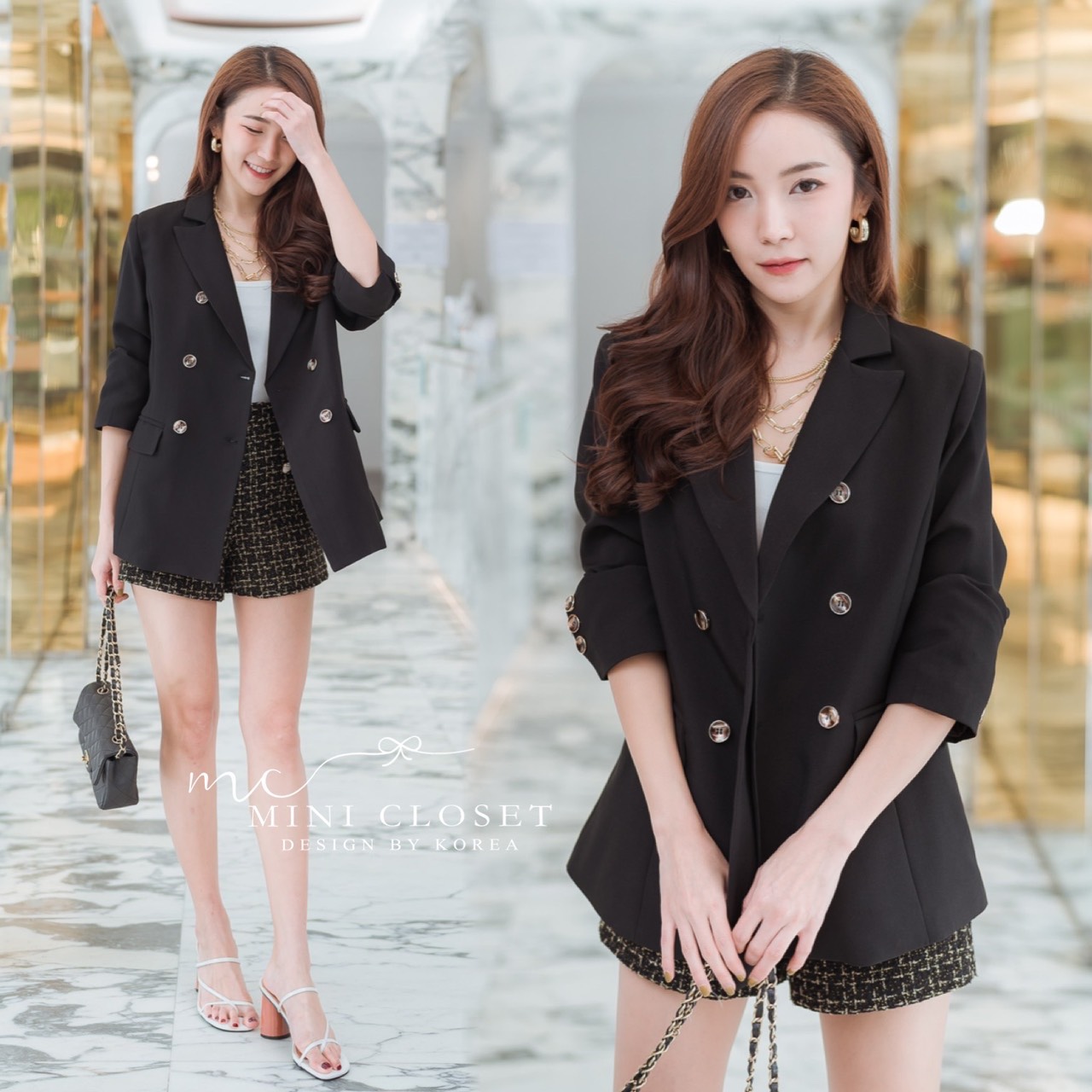 Blazer ทรงดีงามมาก⛅️ งานสูท Oversize คุณภาพ งานมีซับในทั้งตัว ความยาวปิดสะโพก