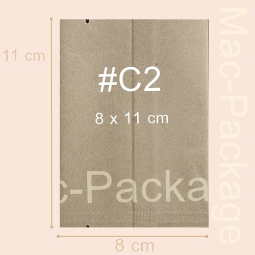 ซองใส่สบู่คร๊าฟ ซีลกลาง #2 ขนาด 8 x 11 cm