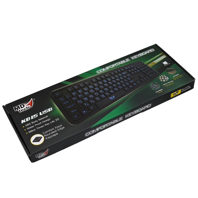 KB-15 MD-TECH KEYBOARD USB KB-UB-MD-KB15X