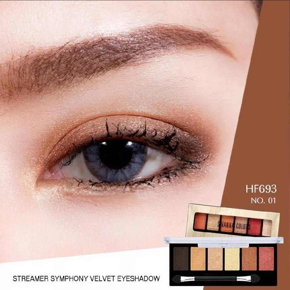 Sivanna Colors Streamer Symphony Velvet Eyeshadow HF693 ซีเวียน่า อายแชโดว์พาเลท อายแชโดว์ เนื้อครีม