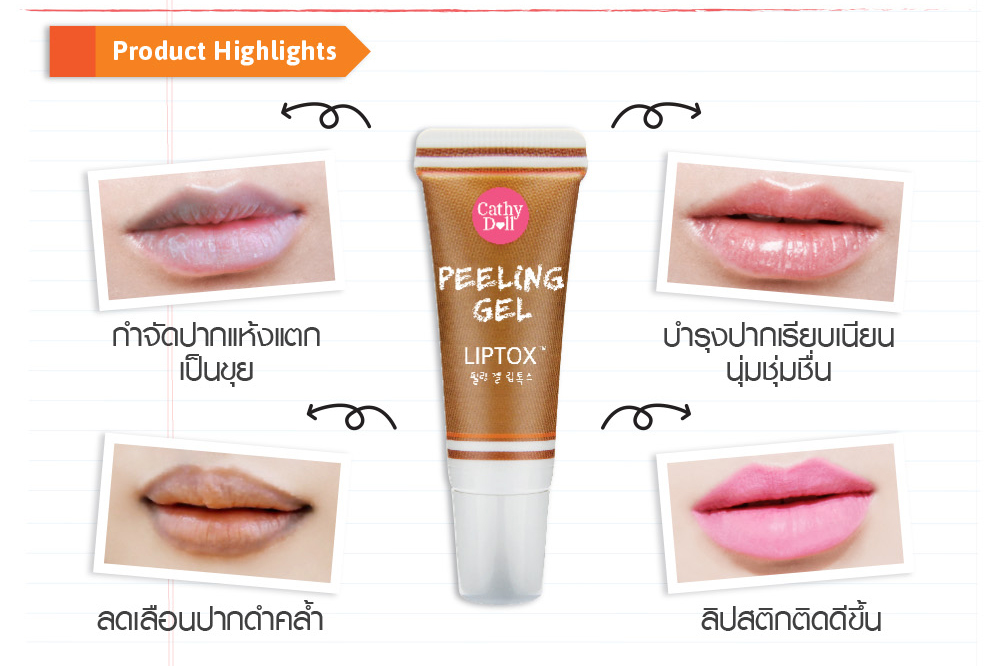 Cathy Doll Peeling Gel Liptox 10g