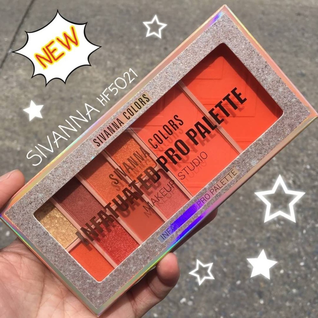 Sivanna Colors Infatuated Pro Palette HF5021 ซีเวียน่า อายแชโดว์ & บลัช พาเลท