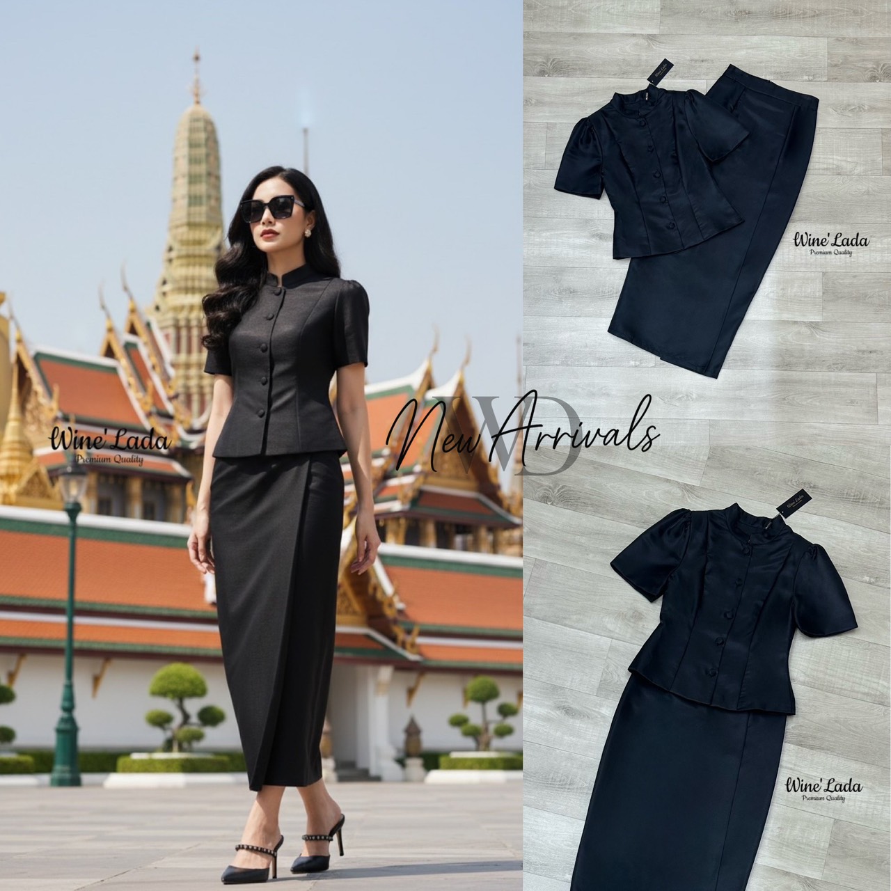 Set 2 Pcs. เซ็ทชุดไทยผ้าไหมเสื้อแขนแขนสั้น เป็นชุดจิตรลดาแบบแขนสั้น มาพร้อมกับกระโปรงผ้าไหม ทรงสอบเข้ารูป จะงานราช งานบุญ ได้หมดเนื้อผ้าใส่สบาย ทรงสวยมากค่ะ เป๊ะและเข้ารูป ใส่แล้วผอมเพียว กระโปรงซับในทั้งตัว ใครได้ลองแล้วจะหลงรักค่าา รับรองคุ้มเว่อร์ งานส