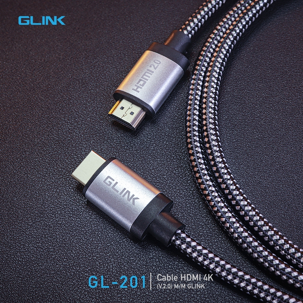 GL-201 สาย HDMI 4K V.2.0 (Male/Male) คุณภาพสูง 1.8m CA-HM-4K-201XX