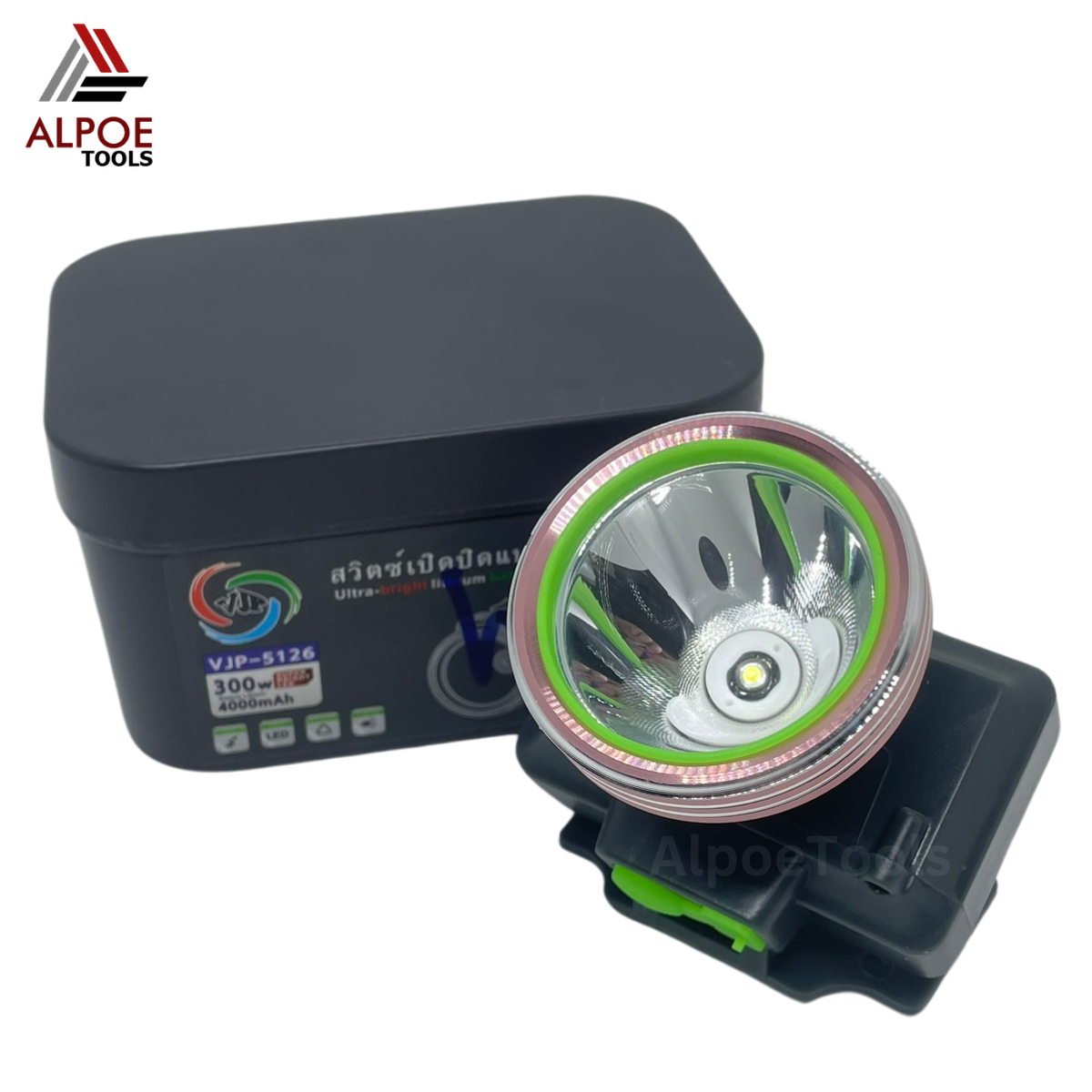 ไฟคาดหัว หลอด LED 300W แบบชาร์จ รุ่น VJP-5126