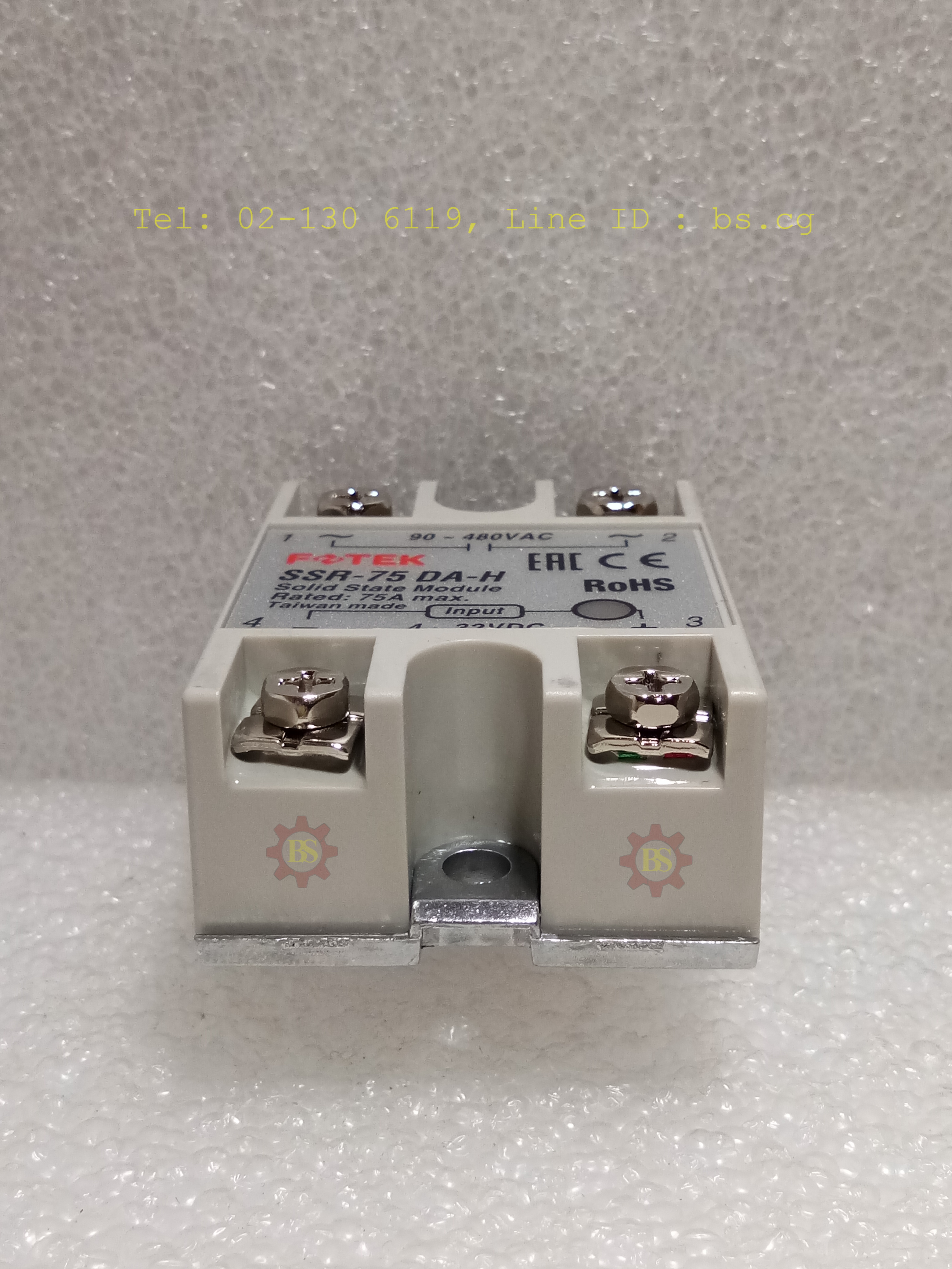 FOTEK : Solid State Module Rated: 75A max. SSR-75 DA-H
