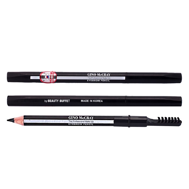 Beauty Buffet GINO MCCRAY THE PROFESSIONAL MAKE UP EYEBROW PENCIL ดินสอเขียนคิ้ว แบบเหลา พร้อมแปรงปัด