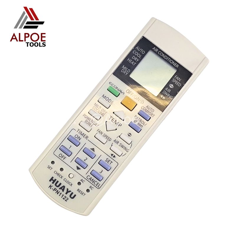 รีโมทแอร์ Panasonic รหัส K-PN1122 ใช้แทนรีโมทแอร์ได้เกือบทุกรุ่นของ พานาโซนิก
