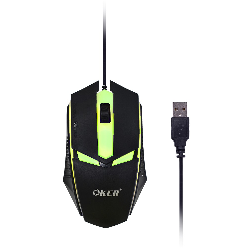 OP-165 OKER MOUSE USB LED MO-OK-OU-165BK