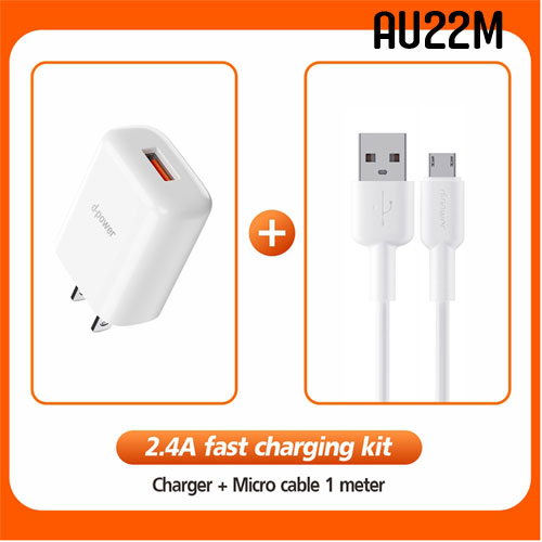 AU-22M DPOWER USB CHARGER+MICRO CABLE MB-IP-CH-DP22M