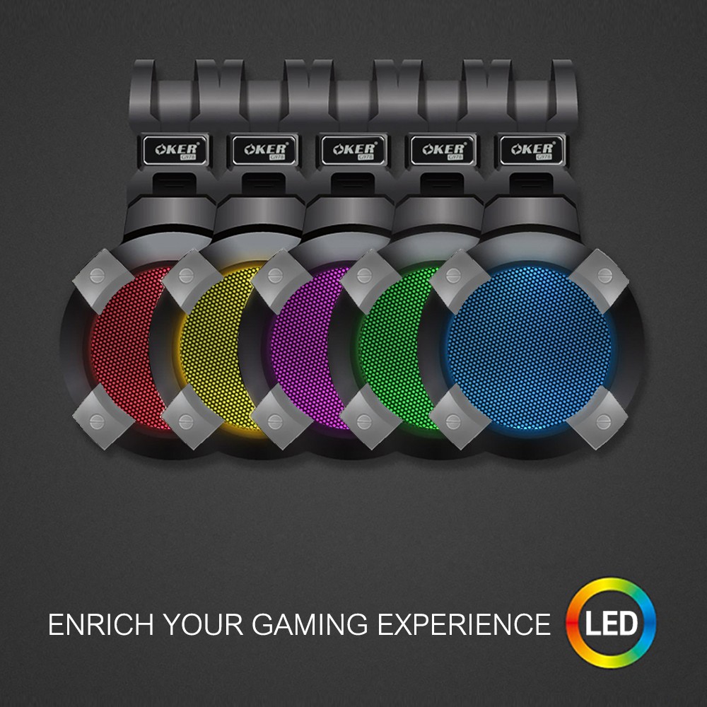 OKER G978 แบบ USB 7.1 SOUND HEADPHONE+MIC GAMING SKU-02929