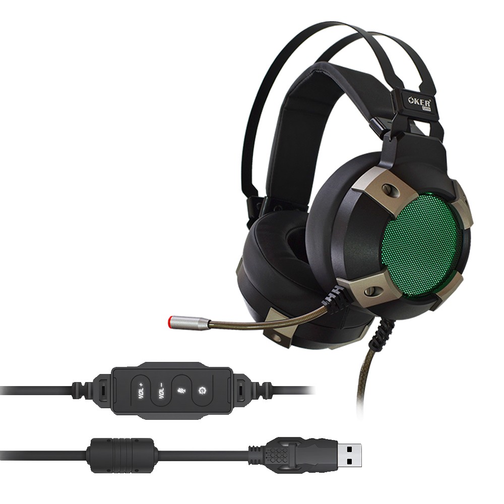OKER G978 แบบ USB 7.1 SOUND HEADPHONE+MIC GAMING SKU-02929