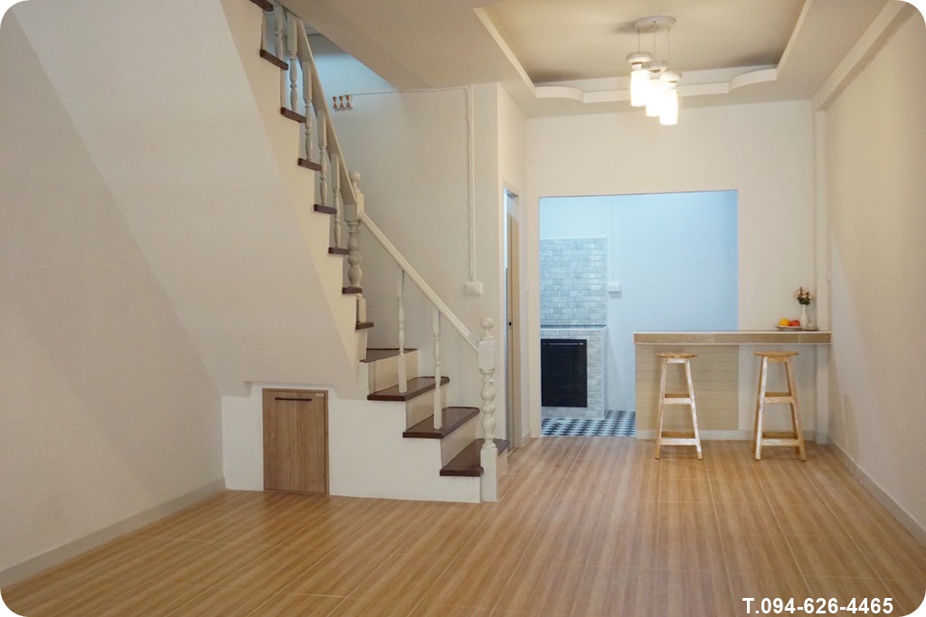 บ้านรีโนเวท พร้อมขาย ปทุมธานี หมู่บ้านคลองสามชัยพฤกษ์ บ้าน 2 ชั้น ขนาด 17 ตร.ว สไตล์ มูจิมินิมอล