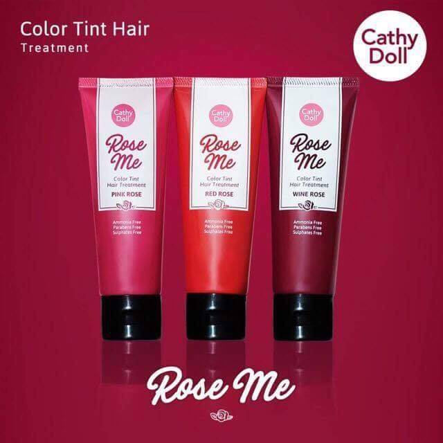 Cathy Doll Rose Me Color Tint Hair Treatment 75มล.