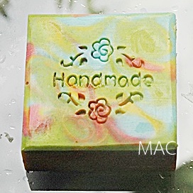 HANDMADE VINTAGE SOAP STAMP 4 X 4 CM.