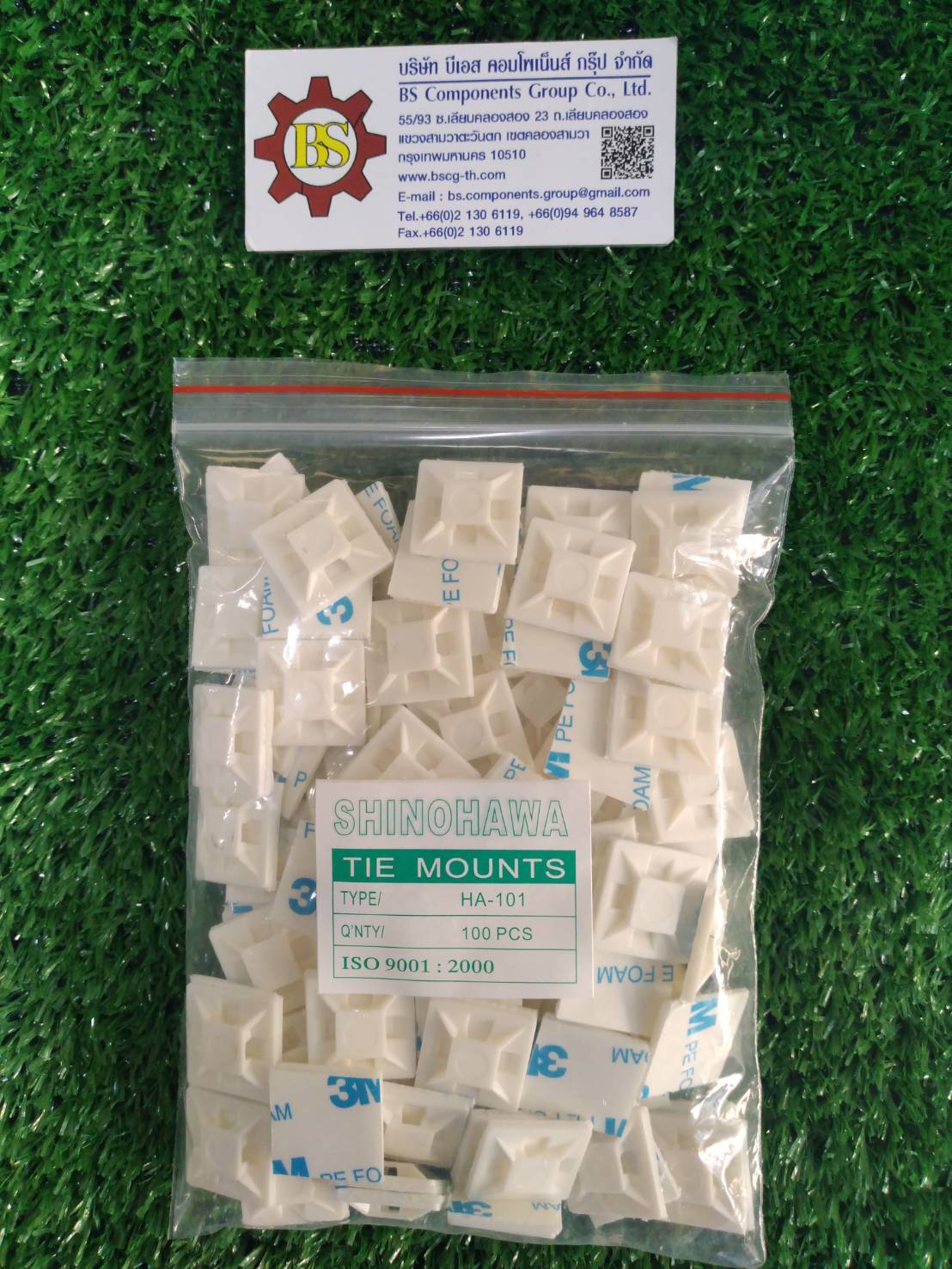 SHINOHAWA : แป้นกาว HA-101 21X21mm.(PL201) 100ชิ้น/ถุง