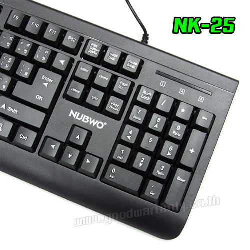 NUBWO NK25 NUBWO AZALIA KEYBOARD USB KB-UB-NW-025BK