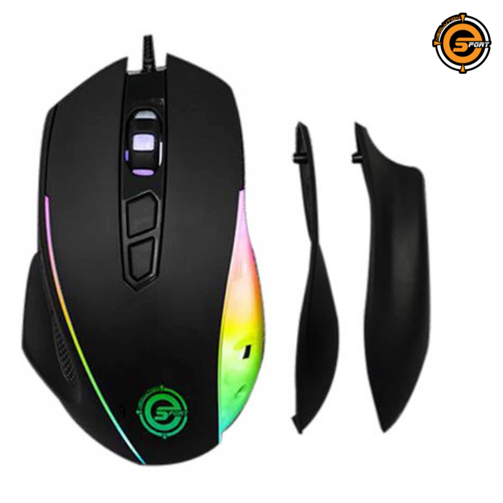 Neolution E-Sport Gaming Mouse เมาส์เกมมิ่ง NEOLUTION RGB 500-7200 DPI 6ปุ่ม GUARDIAN SKU-02196