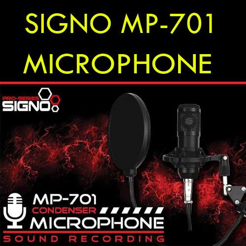 MP-701 SIGNO MIC CONDENSER ไมค์คอนเดนท์เซอร์ ฟรี USB TO SOUND 7.1 MI-SI-ST-MP701W