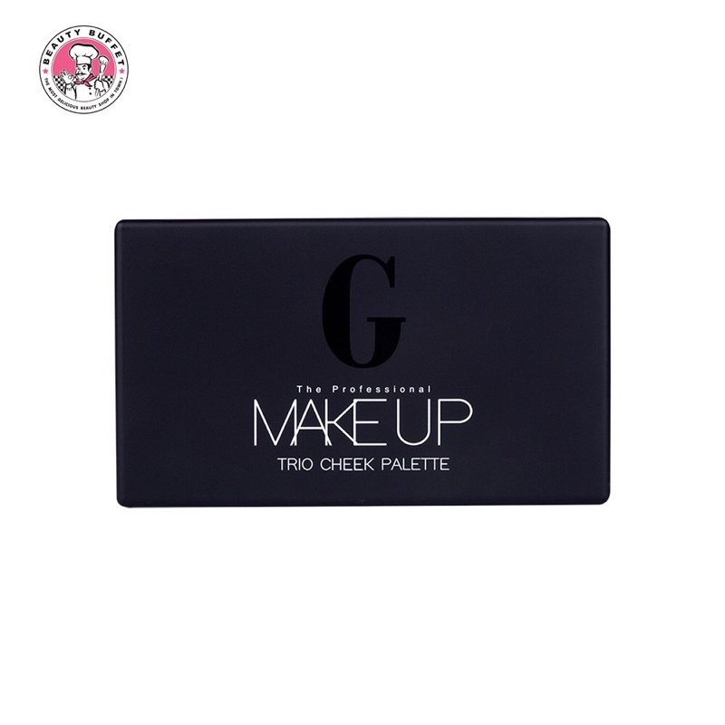 BEAUTY BUFFET GINO MCCRAY THE PROFESSIONAL MAKE UP TRIO CHEEK PALETTE 15g บลัชออน ปัดแก้ม
