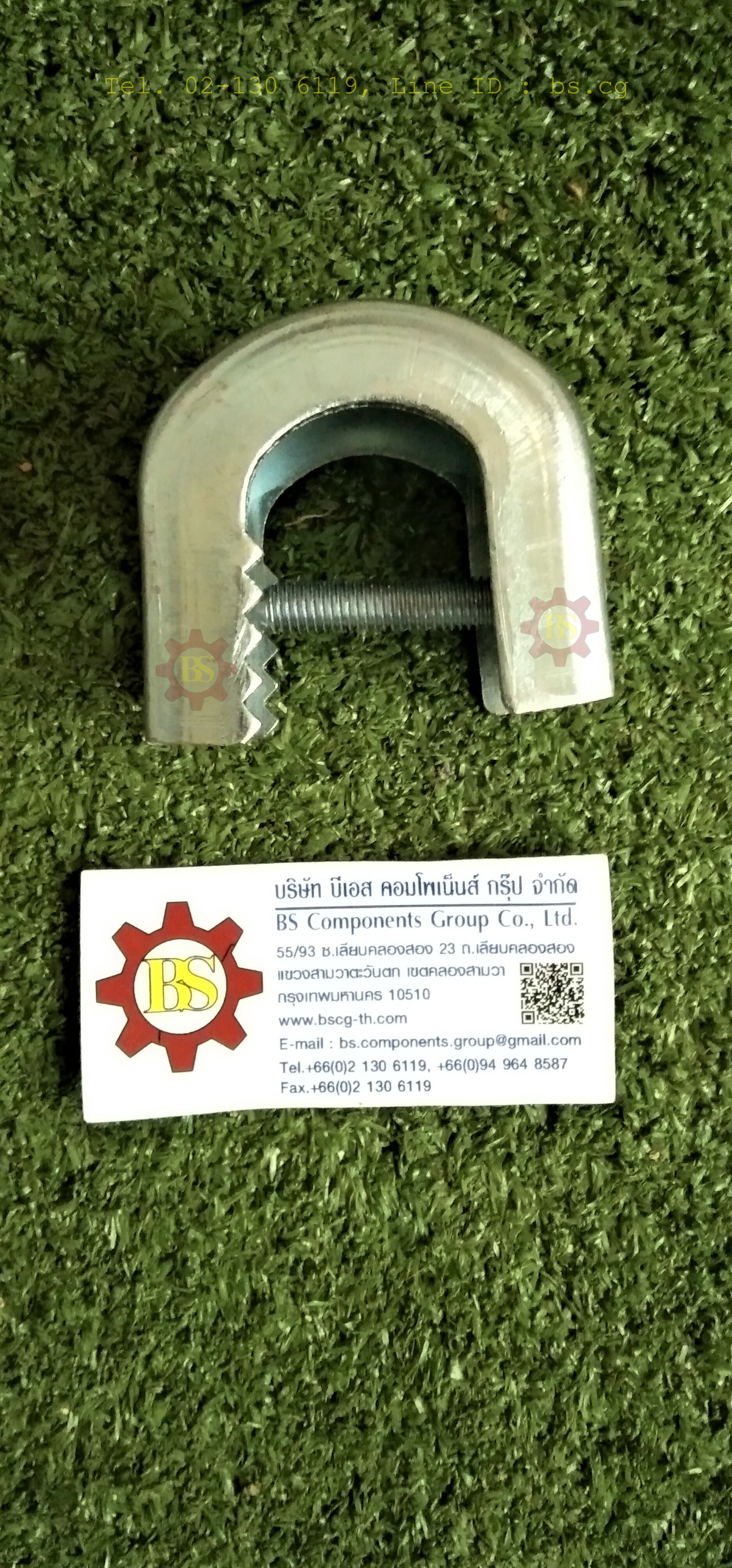 แคล้มฟันจระเข้ เบอร์ 2W ชุบขาว (beam clamp) 17-32mm.