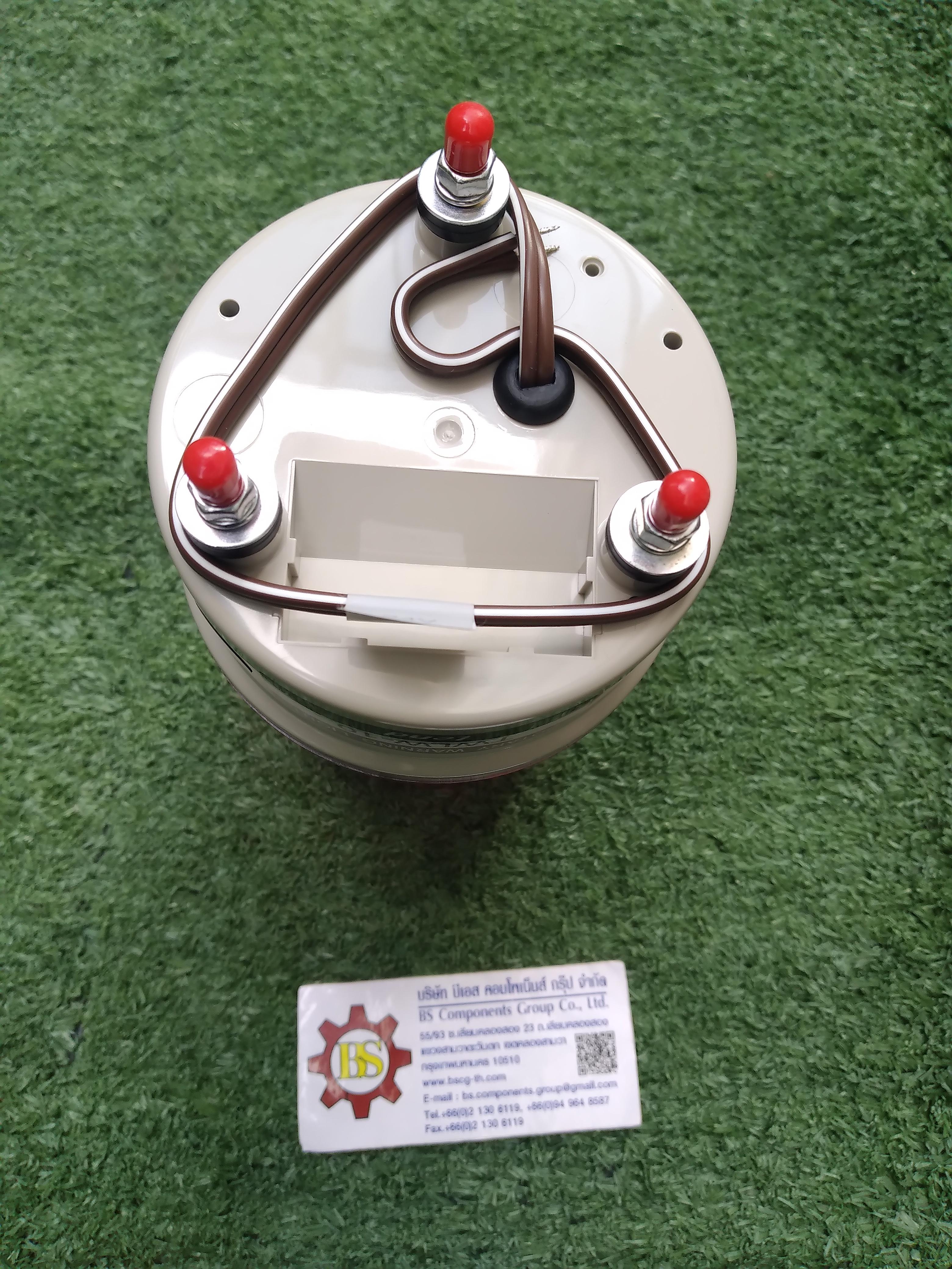 TEND : TWLW-10L7R ไฟหมุน, ฝาลายเส้น, 100 mm, LED, 24V, สีแดง