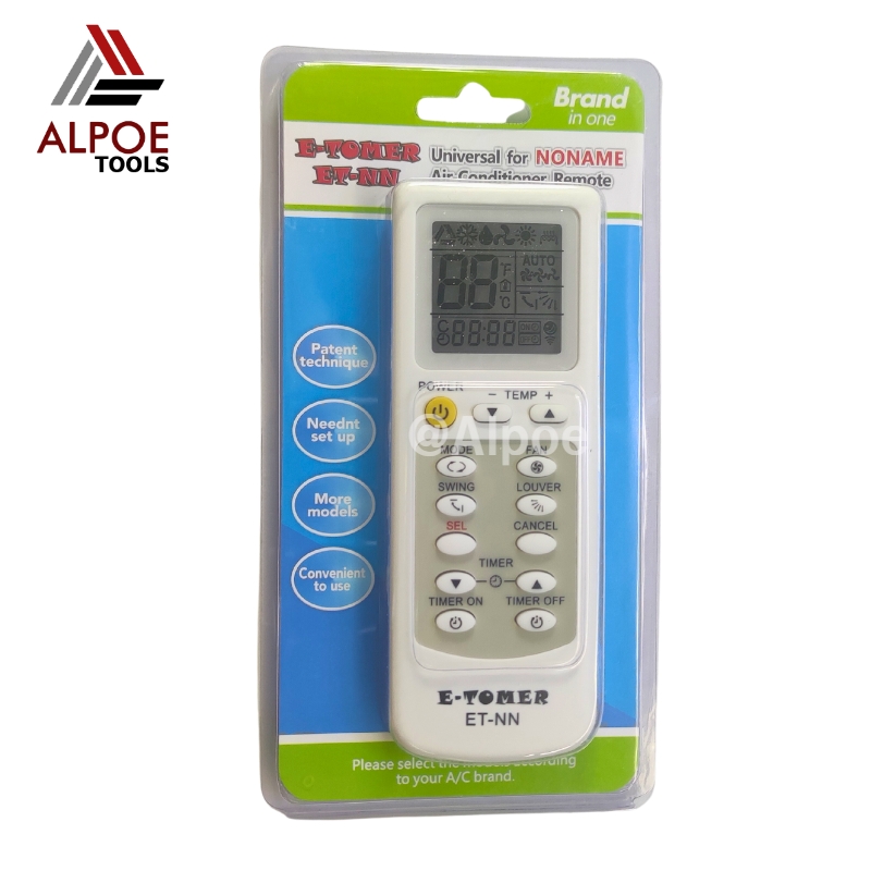 รีโมทแอร์รวม สำหรับแอร์รุ่นเก่า หรือ แอร์ทั่วไป รุ่น ET-NN