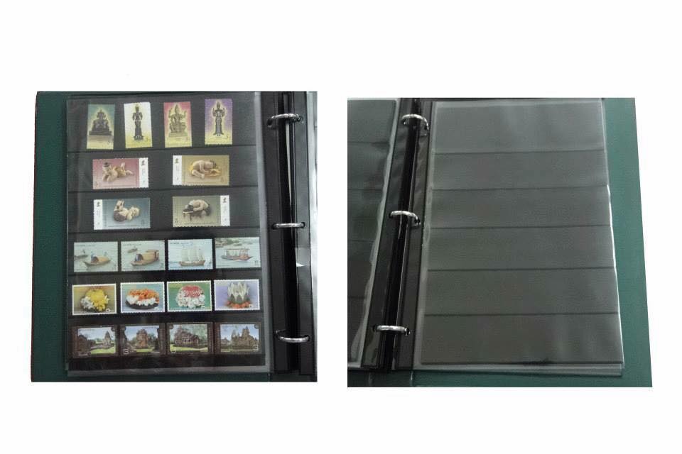 สมุดเก็บแสตมป์ อัลบั้มสะสมแสตมป์ (ตราไก่) พร้อมเม้าท์แสตมป์เลือกได้คละแบบ