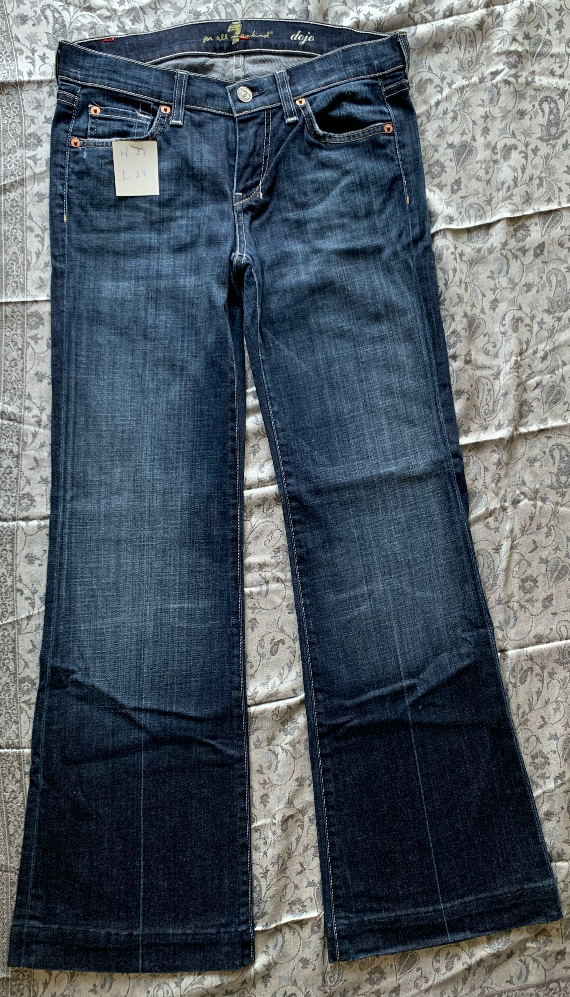 กางเกงยีนส์ผู้หญิงมือสอง 7 For All Mankind Made in USA