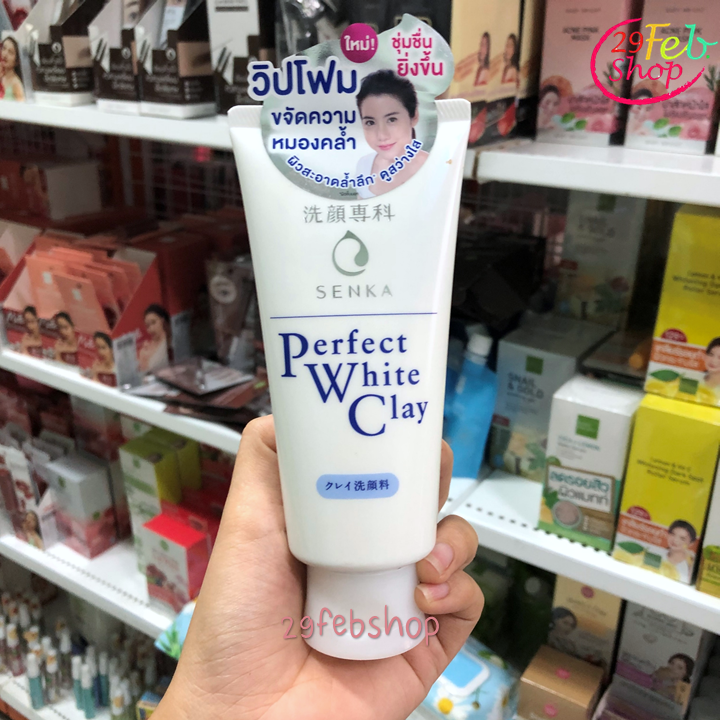Senka Perfect Whip Clay 120g วิปโฟมล้างหน้า เซนกะ
