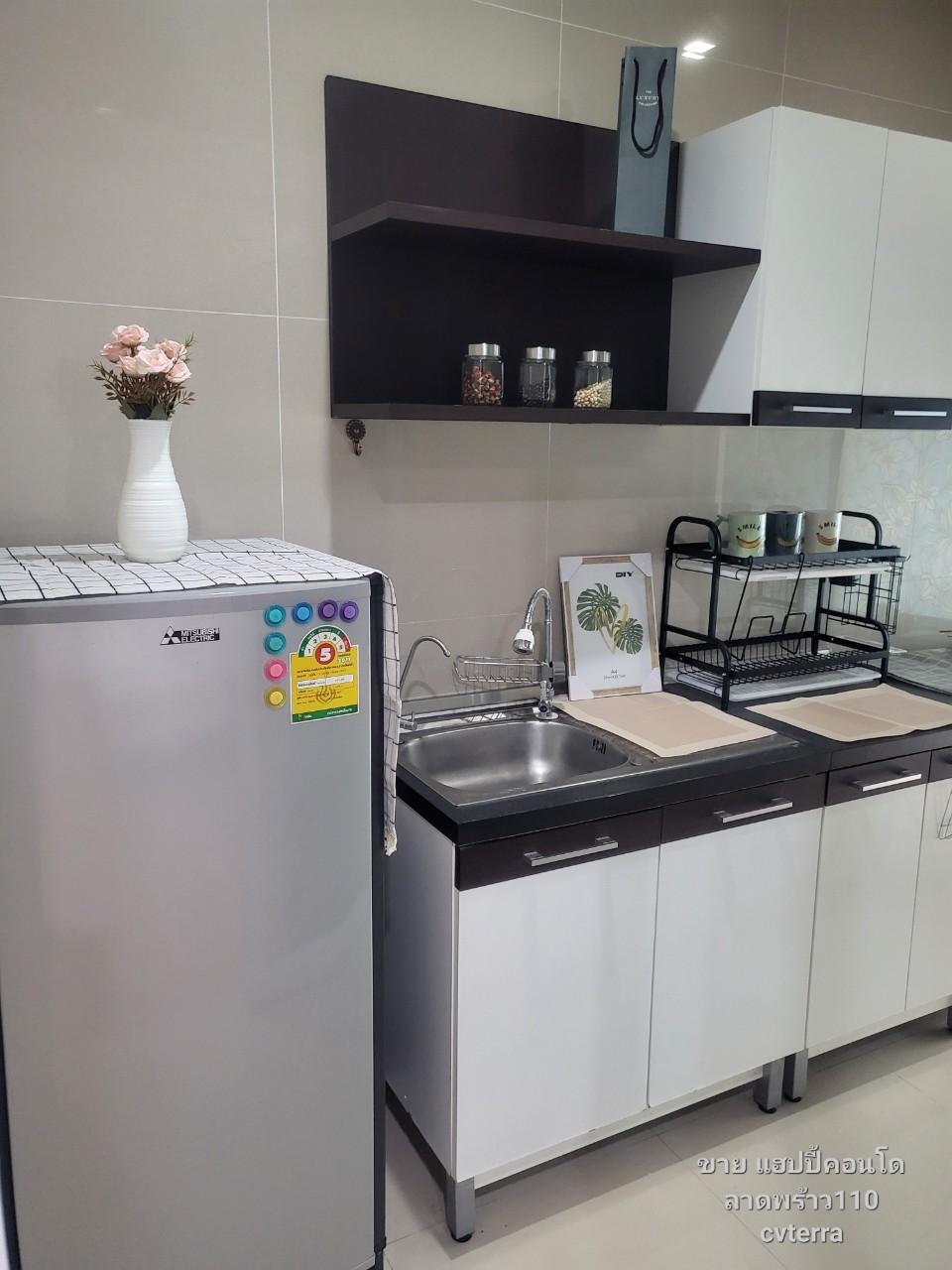 ขาย แฮปปี้คอนโด รถไฟฟ้าสายสีเหลืองสถานีลาดพร้าว 101 เพียง 800 เมตร ฟรีเฟอร์ เครื่องใช้ไฟฟ้าพร้อมอยู่